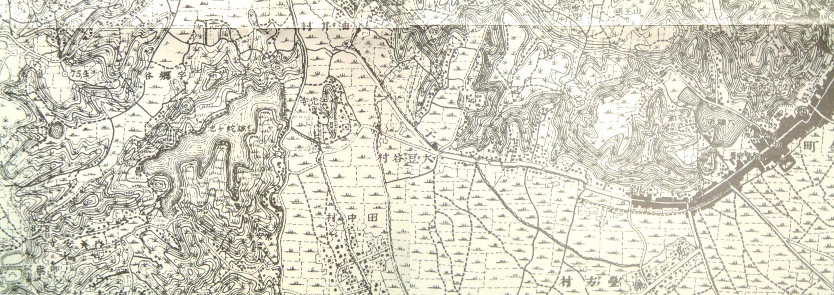 fig.01 明治時代の雄蛇ケ池周辺地形図